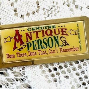 Antique Person key holder gag gift dated 1993
